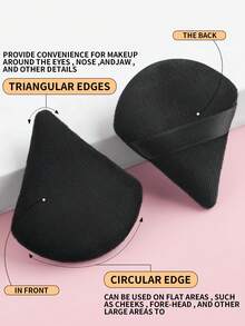 1pc Portable Soft Bristle Powder Blush Brush + 1pc Nylon Powder Puff - Makeup Brushes, Ultra Soft, Suitable For Beginners And Professionals