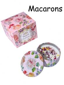 4/1 Scented Candle Set With Colorful Box, Multiple Scent Combinations, Pleasant & Rich Fragrance, Smokeless, Long Burning Time - Christmas Gift Ideal For Family & Friends,Christmas Candle,Gift Sets For Women For Wedding, Birthday, Festivals, Wedding Souvenirs,Aromatherapy Candles For Home,Candle Present For Men And Women, For Birthday Christmas Day Yoga Bath, Valentine's Day Gift, Home, Hotel Decoration, Retro Pattern Design, Soy Wax, - Multicolor - View 72