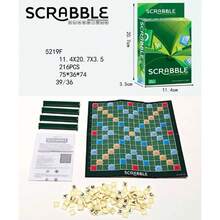 لعبة الكلمات الكلاسيكية - الإصدار القياسي للبالغين والمراهقين 14+، ترفيه عائلي وممتع للحفلات، تفكير سريع واستراتيجي، تشمل لوحة اللعب، بلاطات الحروف، 4 حوامل، وتعليمات - متعدد الألوان - مشاهدة 9