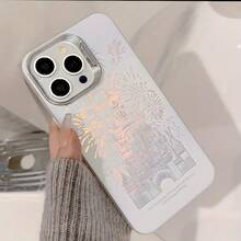 Dream Castle Laser Gold-Plated Fireworks Phone Case, High-End Aesthetics, Designer Phone Accessories, Fashionable Phone Case, Elegant Phone Cover, Laser Engraving Design, Premium Surface Treatment, High-Quality Materials, Phone Protective Case, Fashionable Phone Case, Technology Enthusiasts, Style-Oriented Buyers - 混合色 2 - 查看 9