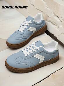 SONGLINNIAO Retro Design Lace-Up Lightweight Running Shoes For Women