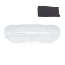 1副方形金属眼镜框，透明镜片，无度数眼镜，男女通用日式装饰眼镜，优雅时尚沙滩配饰，女士时尚眼镜配饰 - 金色 - 查看 9