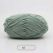 EDCUEBE7 1 件 5 股牛奶纱，钩针编织线，适用于 DIY 编织包、围巾、帽子、毛衣、玩偶，50 克/件（随机包装）