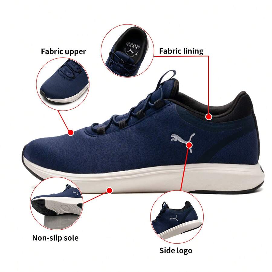 Puma Zapatillas deportivas Softride Cruise 2 de estilo slip-on, unisex, con amortiguación, para entrenamiento físico y correr de forma casual. Código 312005-01