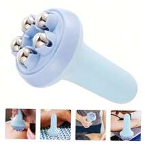 1 件手持按摩器，全身按摩工具，带滚轮按摩器手柄，360 度滚轮设计，缓解背部、颈部、关节、脚、肩部和腿部的肌肉疼痛，便携式设计 - 彩色 - 查看 8