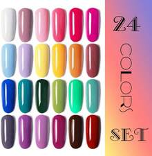 Press On False Nails - Set Of 24 Colors - View 2