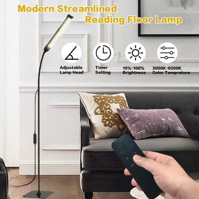 1pc LED Adjustable Bracket Floor Lamp, Adjustable Gooseneck LED Table Lamp For Living Room, Portable Detachable USB Floor Lamp, Dimmable Reading Eye Lamp, Ambient Floor Lamp For Living Room, Study Room, Bedroom