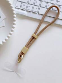 1 Stück einfacher und verstellbarer kurzer Handgelenk-Sicherungskette mit Schloss, Handykette zum Verlust- und Fallschutz