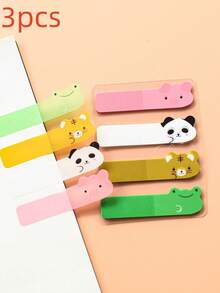 100 Sheets Of 1 Style European Retro Cute Cartoon Head PET Sticky Notes For Student Messaging And Office Marker Indexing N-Times Use 1 Style Back To School