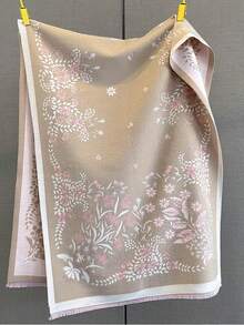 1pc Women Reversible Scarf, Thick & Warm Dual-Use Shawl/Wrap, Suitable For Air-Conditioned Rooms, Versatile For Daily Wear In Winter For Dress - Beige - View 2