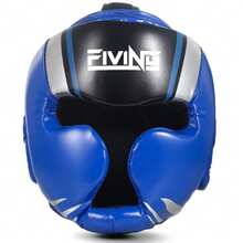 1 قطعة واقي رأس للملاكمة احترافي، مصنوع من جلد البولي يوريثان السميك، مناسب للبالغين والمراهقين، جنسي محايد، خوذة مغلقة الوجه للتدريب على الكاراتيه والملاكمة، تجهيزات واقية قوية للتايكوندو والملاكمة والفنون القتالية والمواي تاي والمصارعة المختلطة، متوفرة بمقاسات S/M/L، باللون الأسود والأحمر والأزرق والألوان الساطعة، رؤية واسعة، واقي - متعدد الألوان - مشاهدة 17