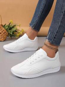 Women's Outdoor Sports And Leisure Shoes, New DeXun Shoes, White Shoes, Women's New Versatile Sports Running Shoes - White - View 2