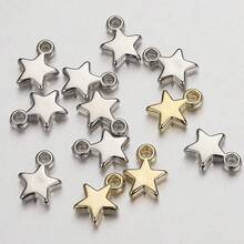 100pcs Fashion CCB Star Pentagram Pendant DIY Jewelry Accessories For Necklace And Bracelet - Random Color Mixing - View 6