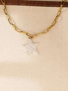 1 mặt dây chuyền hình sao biển bãi biển mùa hè, dây chuyền xích dày, thích hợp cho trang phục hàng ngày, tiệc tùng, nghỉ dưỡng, du lịch của phụ nữ - Nhiều màu - Xem 6