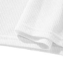 Men's Casual Retro Corduroy Sweatshirt, Long Sleeve Top, Autumn/Winter - White - View 8