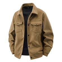 Men Jackets And Coats - Coffee Brown - View 2
