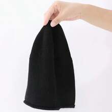 1 szt. luksusowy kapelusz z rondem – ciepły zimą, oddychający i elastyczny, neutralny, wygodna faktura, miękki brązowo-beżowy, odpowiedni zarówno dla mężczyzn, jak i kobiet, na okazje codzienne i formalne, łatwy w pielęgnacji (pranie ręczne/czyszczenie chemiczne)