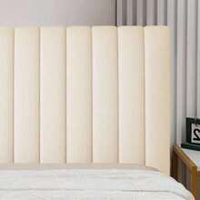 150CM Luxury Thicken Headboard Cover Bed Head Back Decor Protector Slipcover - Ivory - View 4