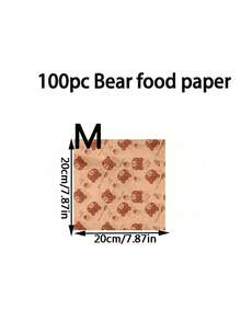 50张,食品吸油纸防油纸垫片纸炸鸡防油纸烘焙面包托盘纸烤盘垫片纸,婚礼装饰,圣诞节装饰,生日装饰,生日礼物,圣诞节餐桌装饰,圣诞节,圣诞节装饰,圣诞节礼物 - 小熊 - 查看 14