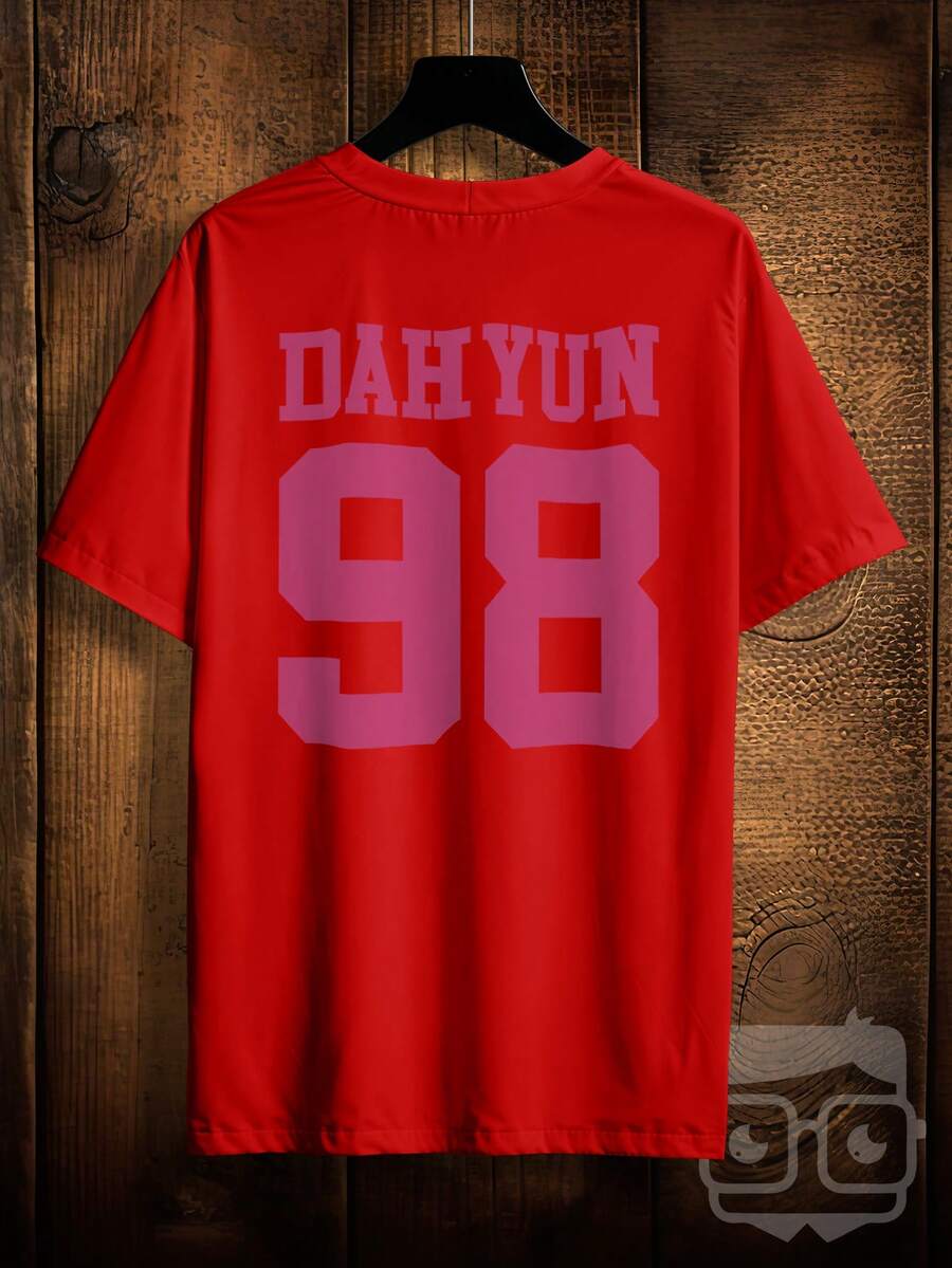 Twice Kpop Dahyun 98 Members T-Shirt Ref 2358 VEST NERD - 紅色 - 查看 1