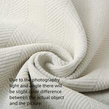 1 Vỏ gối trang trí tua rua xương cá, mềm mại và thoải mái cho ghế sofa, giường, trang trí nhà cửa, phong cách trang trại, màu trắng - trắng - Xem 6