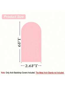 1pc Pink Wedding Arch Backdrop Stand Cover, Chiara Dome Arch Backdrop Stand Cover, Birthday Party Ceremony Decoration, Event Arch Cover, Ceremony Pink Wedding Decor