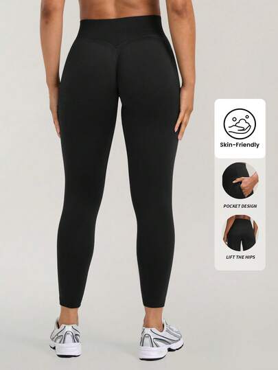 Yefecy Women'S High Waisted Seamless Leggings, Tummy Control Butt Lifting Workout Pants For Yoga Running Cycling, Squat Proof Gym Exercise Casual Wear Tights