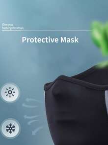 1pc Outdoor Cycling Neck Warmer, Unisex Windproof Thermal Neck Gaiter, Suitable For Bicycle, Hiking, Skiing