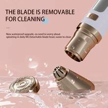 Three-In-One Heated Eyelash Curler And Electric Eyebrow Trimmer/Shaver, Multi-Functional Three Usage Heads - USB Rechargeable 180mAh Lithium Battery, Facial Electric Shaver, Full-Body Hair Remover, Rechargeable Painless Eyebrow And Nose Bikini Hair Trimmer, Gentle Heating, Mechanical Styling, No Laser Function, Portable Beauty Tool, Easy To Manage Ladies' Electric Hair Remover & Lip Shaver - Portable Hair Removal Device, Wireless Operation, Ergonomic Design, Replaceable Head Suitable For Face, E