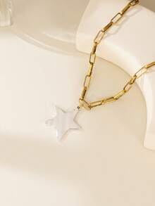 1 mặt dây chuyền hình sao biển bãi biển mùa hè, dây chuyền xích dày, thích hợp cho trang phục hàng ngày, tiệc tùng, nghỉ dưỡng, du lịch của phụ nữ - Nhiều màu - Xem 5