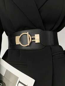 Un cinturón ancho sin puntos de mujer Shapeshift, con cintura elástica y extensible, adecuado para combinar con abrigos, suéteres, blazers, vestidos, cinturón elástico y ajustable para damas, accesorio decorativo y versátil de cintura ancha, adecuado para cualquier temporada. - Multicolor - Ver 11