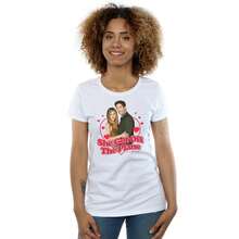 Friends Damska bawełniana koszulka She Got Off The Plane (biała) - Biały - Zobacz 3