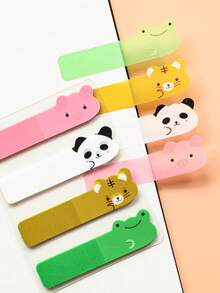 100 Sheets Of 1 Style European Retro Cute Cartoon Head PET Sticky Notes For Student Messaging And Office Marker Indexing N-Times Use 1 Style Back To School