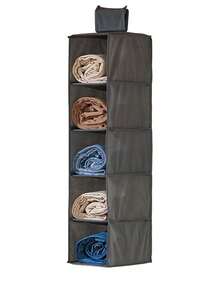 1pc Hanging Foldable Wardrobe With Multiple Compartments For Storing Clothes, Hats, And Hanging Bags. Multi Layer Wardrobe Storage Hanging Bag, Foldable Bra And Underwear Storage Bag, Clothing Sorting Hanging Bag, Clothing Cabinet Storage, Can Be Hung For Storage. Clothing Cabinet Storage, Home&Daily Necessities, Convenient And Practical, Sturdy And Durable