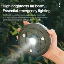 Cuerda de luces para camping, linternas de camping 4 en 1, luces de lámpara de 32.8 pies, con 8 modos de iluminación, batería de alta capacidad de 2000 mAh, luces de cuerda magnéticas para exteriores, luces LED portátiles, luces impermeables para tienda de campaña para patio exterior, toldo, jardín, fiesta, accesorios de camping, accesorios de Navidad para camping