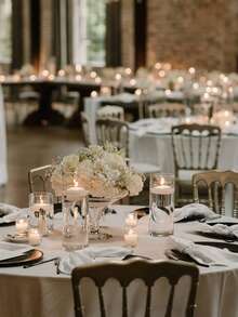 1 Set Portavelas de Vidrio, Portavelas Flotante, Portavelas Romántico Europeo para el Día de San Valentín, Adecuado para Cena a la Luz de las Velas, Fiesta de Cumpleaños, Banquete de Hotel, Boda, Puede Colocar Velas Flotantes, Decoración, Decoración de Habitación, Decoración del Hogar, Regalo - Multicolor - Ver 6