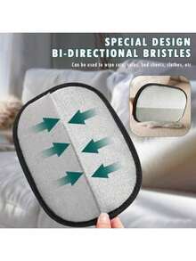 1pc Black Static Electricity Pet Hair Remover Glove | Pet Fur Remover | Household Cleaning Tool | Removes Pet Hair From Furniture, Bedding, Clothes | Easy To Use, Just Wipe To Tear Hair Into Strips. This Is A Specialized Model. Suitable As Christmas Gift, Present, Novelty Gift, Ramadan Gift, Personalized Gift. - Black - View 6