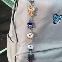 1 Piece KPOP BT/S Skz EN V Jimin J-Hope RM Jin Keychain, Keychain, Pendant, Suitable For Clothing, Bags, Car Keys - Creative And Cute Party Decoration, Ideal Christmas Gift, Valentine's Day, Birthday Celebration