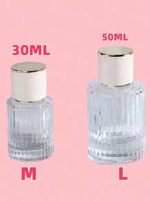 3/2/1个，简约时尚香水瓶，竖条纹玻璃瓶，螺旋盖，按压式细雾香水喷雾器，可批发。加厚高档玻璃香水可灌装喷雾瓶 - 便携式旅行装香水小样瓶，适用于设计师香水。ins风小众香水空喷雾瓶 - 彩色 - 查看 11