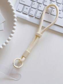 1 Stück einfacher und verstellbarer kurzer Handgelenk-Sicherungskette mit Schloss, Handykette zum Verlust- und Fallschutz