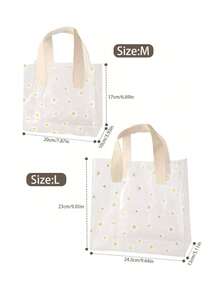 1 Stück PVC transparente Kunststoff Handtasche, Hochzeits-Geschenktasche, hochwertige kleine Gänseblümchen Geschenktasche für Süßigkeiten, geeignet für tägliche Festlichkeiten und Hochzeitsfeier Geschenkverpackung.