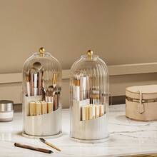 1 hộp đựng đồ trang điểm xoay kiểu lồng chim sang trọng, hộp đựng mỹ phẩm trong suốt - Nhiều màu - Xem 11