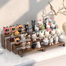 4 Set Large Wooden Tiered Riser Display Stands For Vendor Events,Stackable Perfume Organizer Cologne Stand For Men Women,Wooden Cupcake Dessert Stand,Wood Dessert Table Display Set,Food Display Risers For Party - Brown - View 4