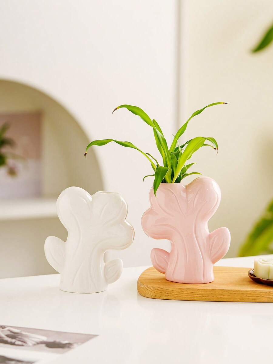 1 bucată vază în formă de copac, ornament decorativ pentru masă, artizanat ceramic, vază, stil desen animat, design creativ, aplicabil pentru cadou, festival, petrecere, casă, masă, decorare restaurant