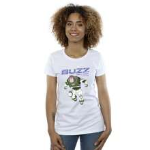 Disney Womens/Ladies Lightyear Buzz Jump To Action Cotton TShirt (White) - White - View 3