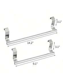 1 Stück/2 Stück, Edelstahl Küchenschrank Tür Handtuchhalter, nahtlos für Badezimmer Tür Rückseite, Küchentür Handtuchstange Aufbewahrungsregal, Hochzeitsdekoration, Weihnachtsdekoration, Geburtstagsgeschenk, Weihnachtstischdekoration, Weihnachten, Weihnachtsdekorationen, Weihnachtsgeschenke