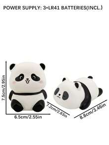 1 قطعة مصباح ليلي بشكل باندا صغير، يعمل بالبطارية، مصدر إضاءة ناعم، مصباح سرير للأطفال، مصباح غرفة LED، باندا لطيف مصباح ليلي، ديكور غرفة الأطفال والرضع، يستخدم لديكور الغرف الممتعة والنوم المريح، مناسب للاستخدام في غرف النوم والمعيشة والمكاتب الداخلية - ضوء أبيض دافئ - مشاهدة 9