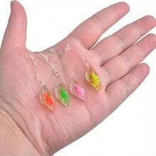 Bass Fishing Bait Set With Downward Swivel Hook Head Soft Plastic Lure, Split Tail Worm Bait, Suitable For Bass, Perch, Sunfish, 20 Pieces