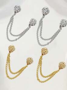 6pcs Adjustable Sleeve Cuff Fastener, Waist Cincher T-Shirt Shortener, Jeans Hem Clips, Multi-Functional No-Sew Button Clips For Pants, Sleeves, Skirts And Dresses (3 Colors Available) (1/24/6pcs) Optional