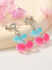 12 件/24 件/36 件/48 件无穿孔夹式耳环，3D 花卉、植物、动物造型，可爱优雅的设计，适合日常佩戴和节日装饰 - 均碼 - 查看 3